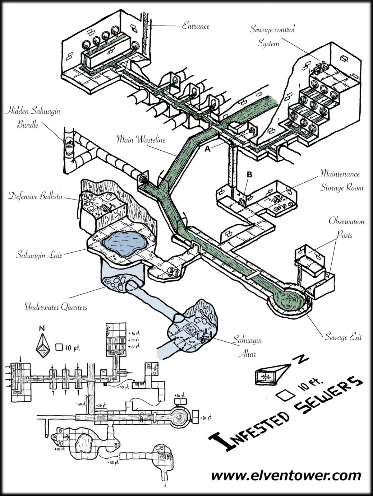 Map 38 – Infested Sewers