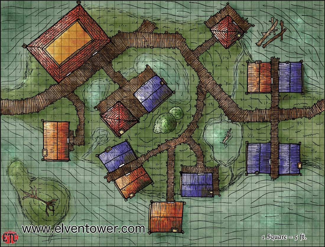 Map 56 Swamp Town Elven Tower Adventures Map 56 Swamp Town Elven Tower Adventures