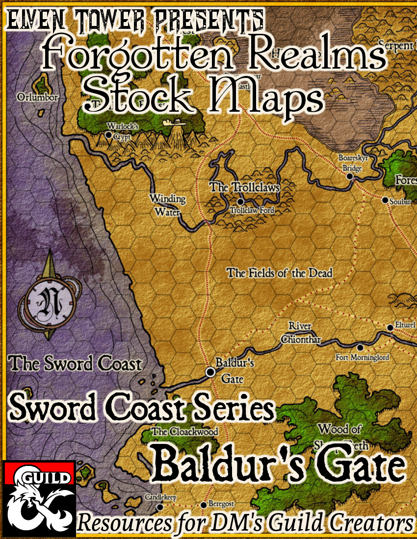 Baldur S Gate Region Forgotten Realms Stock Elven Tower Adventures