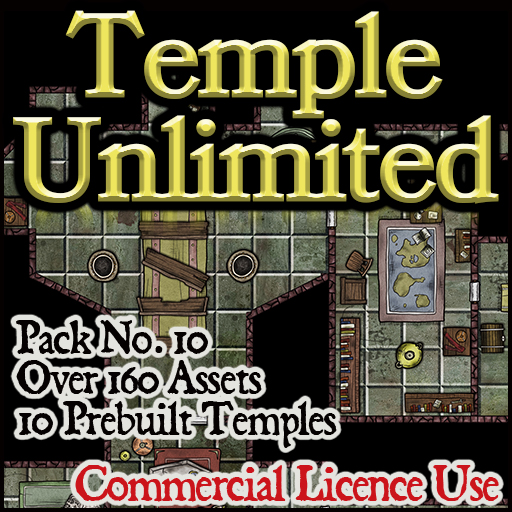 Pack No.10 – Temple Unlimited – Roll20