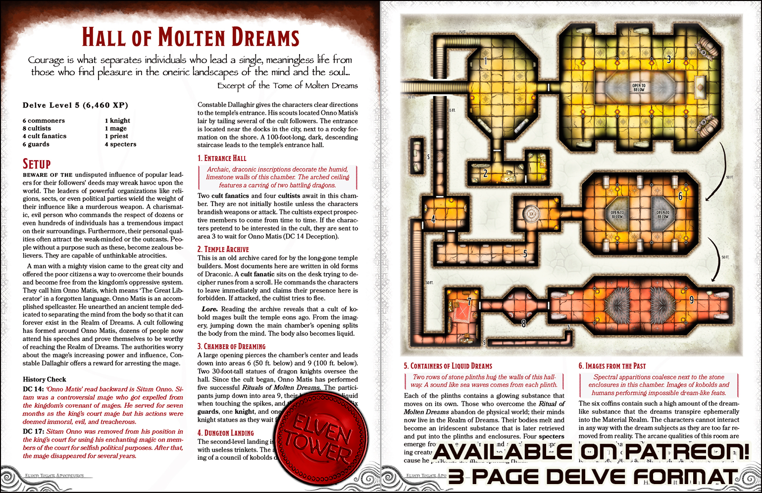 598 Hall of Molten Dreams - Level 5 Delve