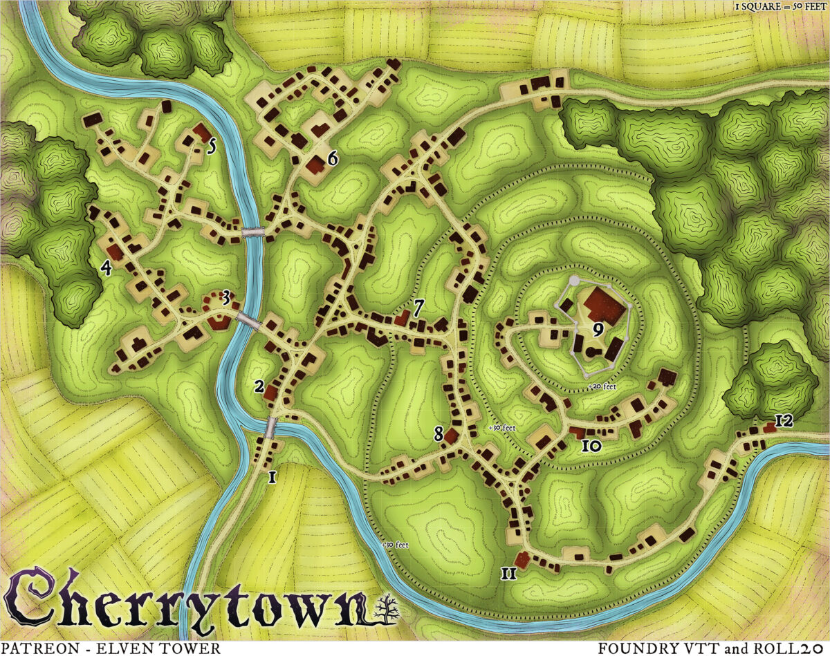 653 Cherrytown – Shadowdark Settlement