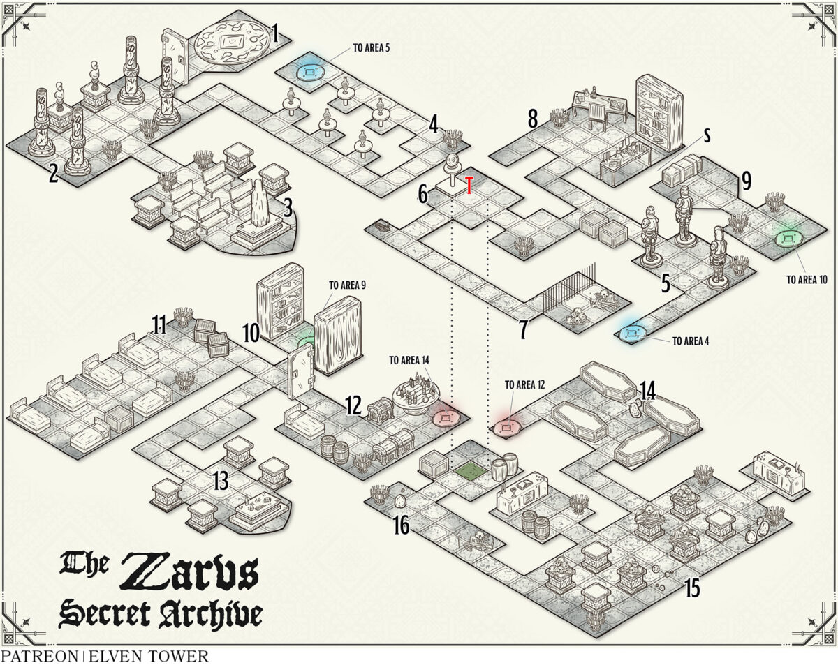 701 The Zarvs Secret Archive – Lv3 Shadowdark Adventure