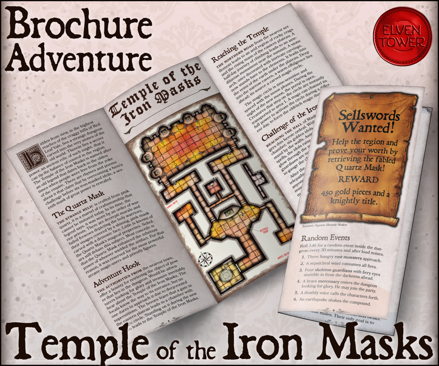 Brochure Adventure 6 – Temple of the Iron Masks