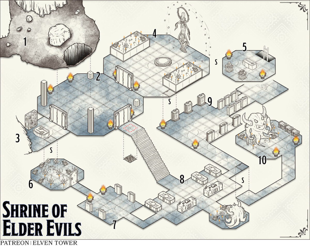 891 Shrine of Elder Evils – Isometric
