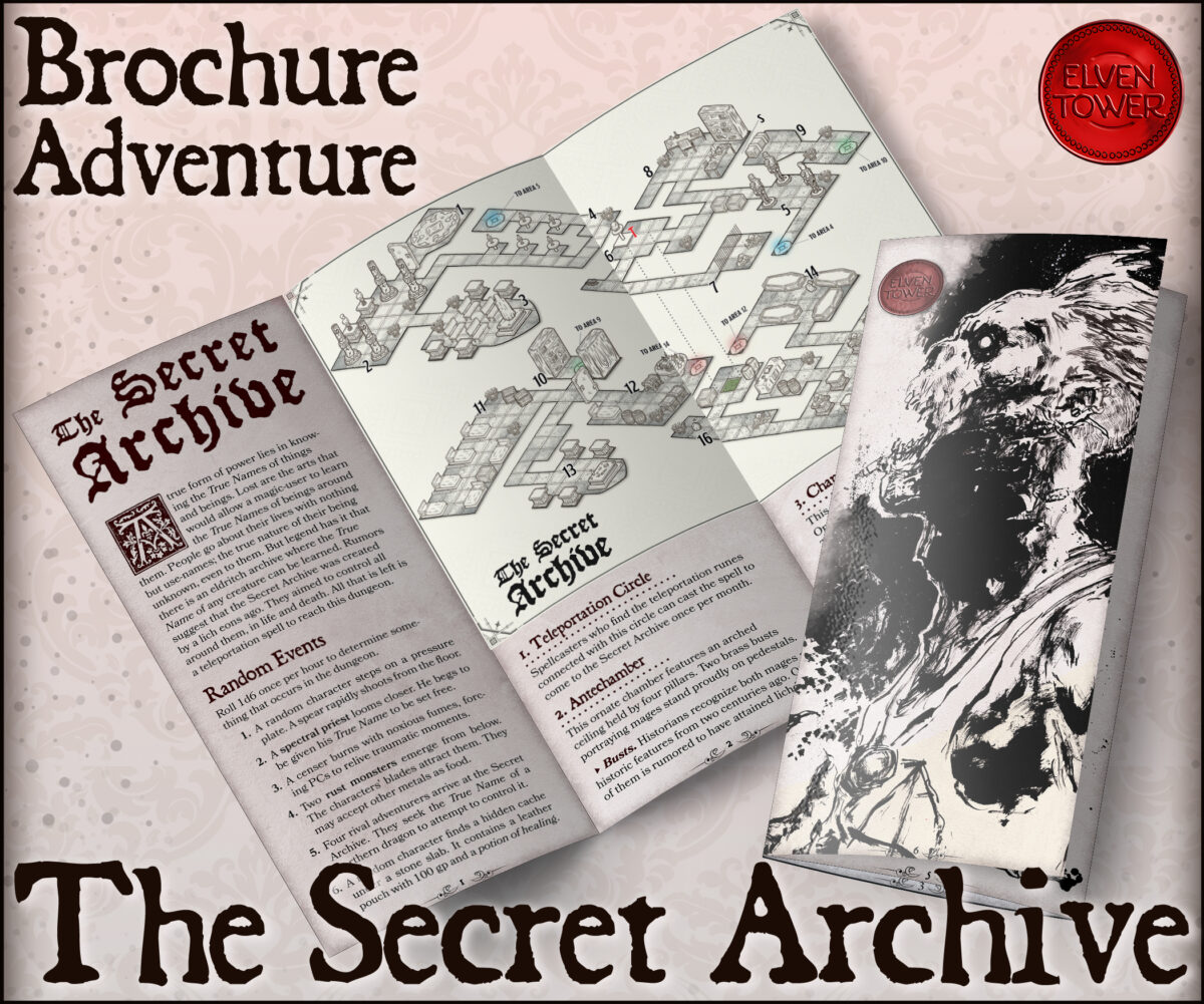 Brochure Adventure 19 – The Secret Archive