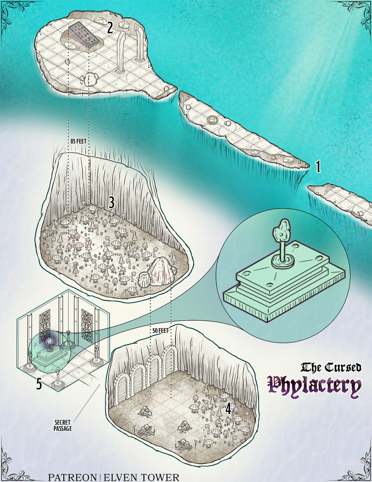 918 The Cursed Phylactery – Isometric