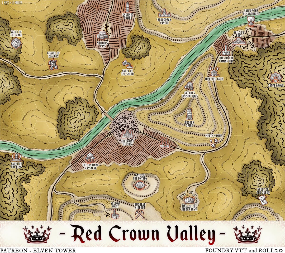 923 (Hexcrawl – 1) Red Crown Valley